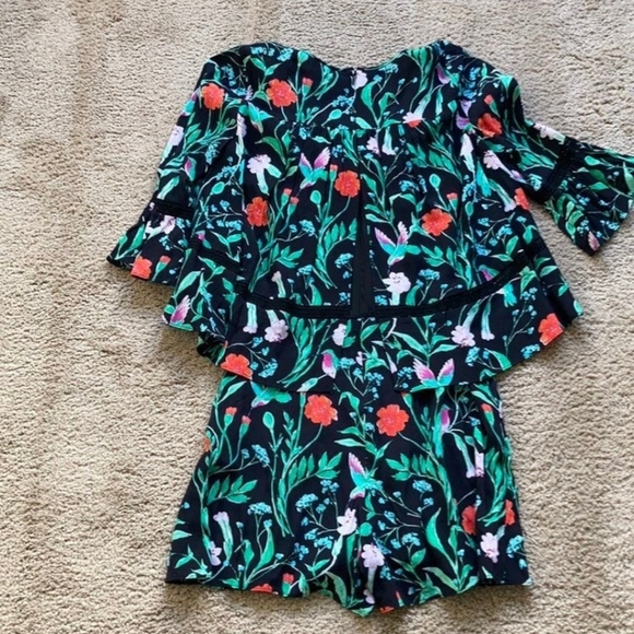 Kate Spade Jardin Crepe romper size 0 - Picture 4 of 12